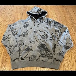 10.Deep Hoodie Sweatshirt Grey Black Trees 420 Vintage Classic NYC